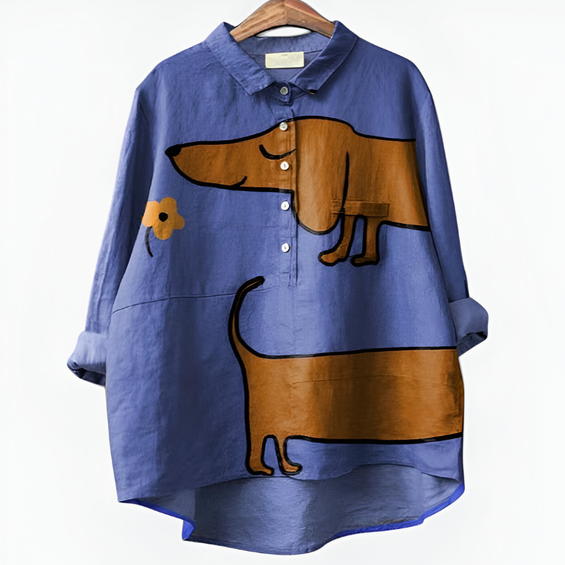 ELARA | Stijlvol Oversized Shirt โ Tijdloze Elegantie in een Modern Jasje