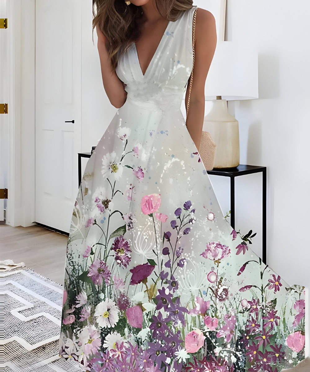 Maeve™ | Stilvolles Kleid mit Blumenmuster