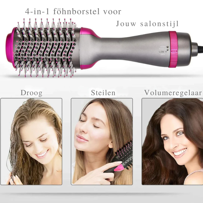 3-in-1 heteluchtborstel
