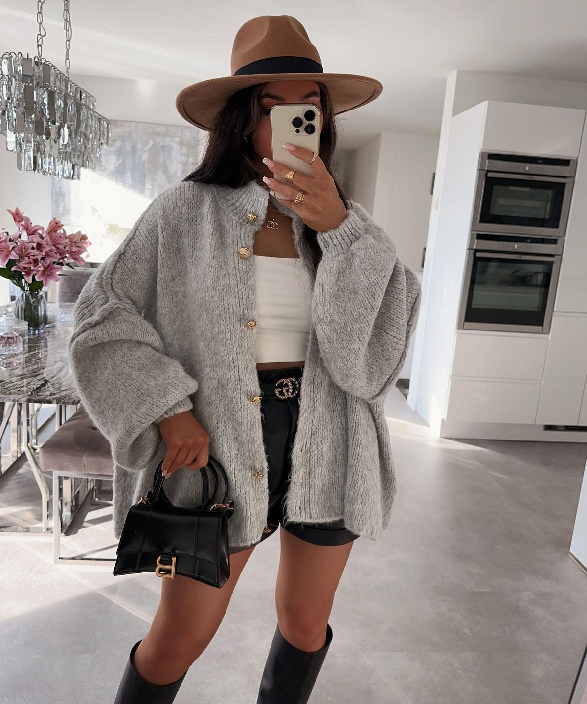 MIRELLE COZY DRAPE โ Oversized Cardigan