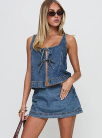 Denimblauw