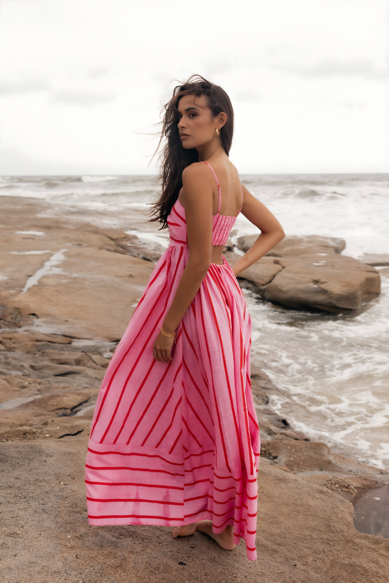 CLAIRELIA Luxe Maxi Jurk – Elegantie in elke stap