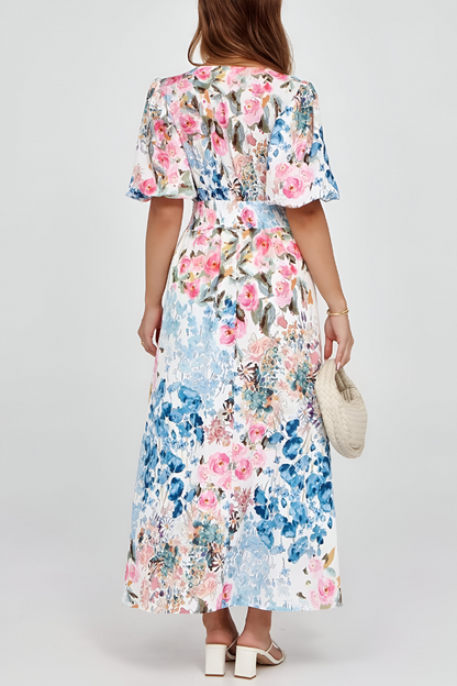 Loes™ | Buntes bauchbedeckendes Kleid