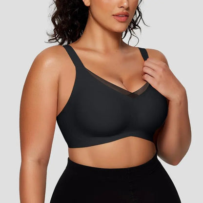 Draadloze Soft Comfort Beha met V-Hals Jelly Strip