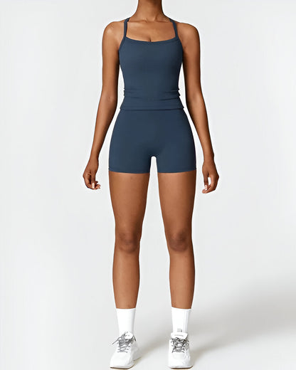 ELIN | Naadloze Pasvorm Shorts & Tank Set – Comfort en Stijl in Één Set
