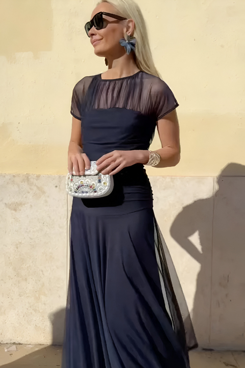 CLAIRELIA Elegante & Verfijnde Maxi Jurk – Romantisch & Veelzijdig