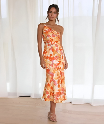 CLAIRELIA  | One-Shoulder Bloemenjurk