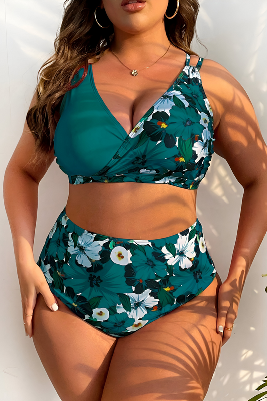 ZAYA Plus Size Stretchy Tummy Control Bikiini