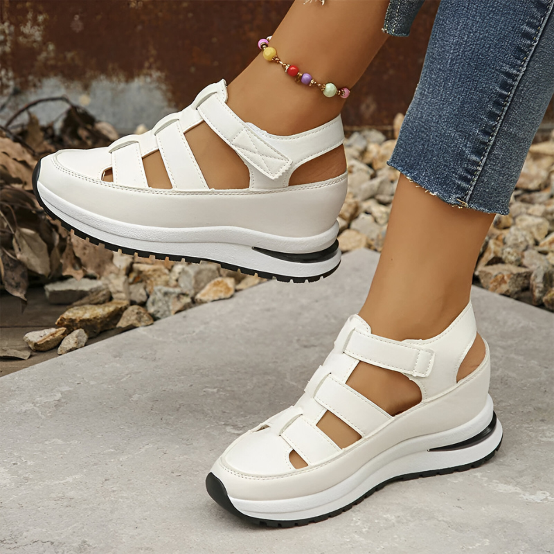 Sigrid™ | Stilvolle orthopädische Sandalen mit Klettverschluss