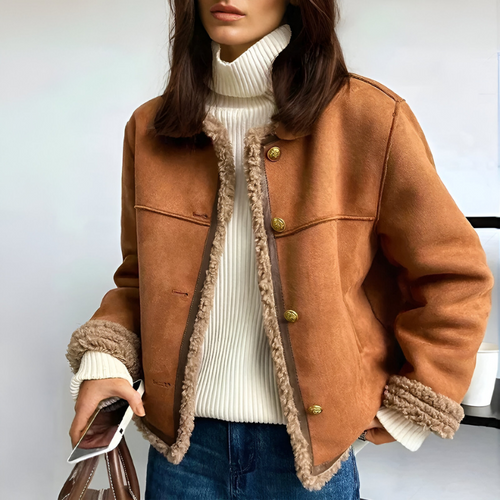 NIVIA | Jas met Knopen in Vintage-stijl