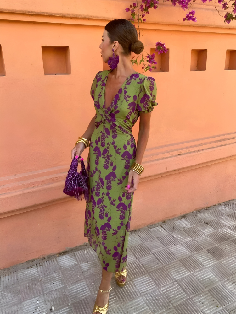 Laura™ | Wickelkleid mit V-Ausschnitt