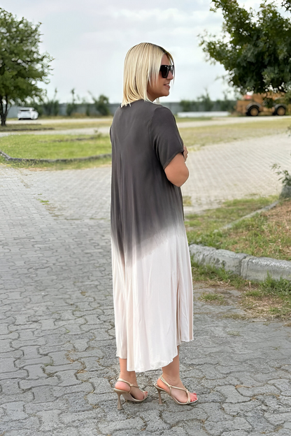 Weiches Ombre-Maxikleid