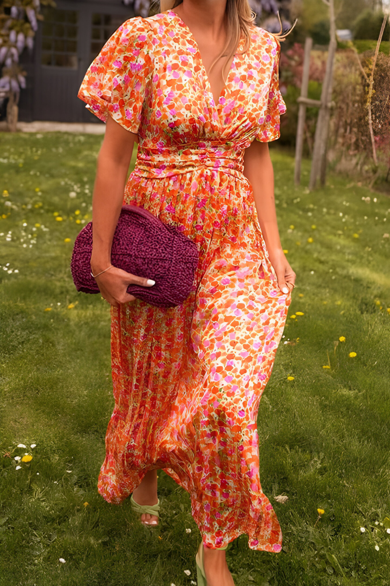 Ava™ | Maxikleid mit V-Ausschnitt