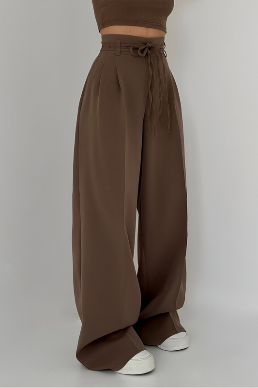 Hoge Taille Wijde Pijpen Broek