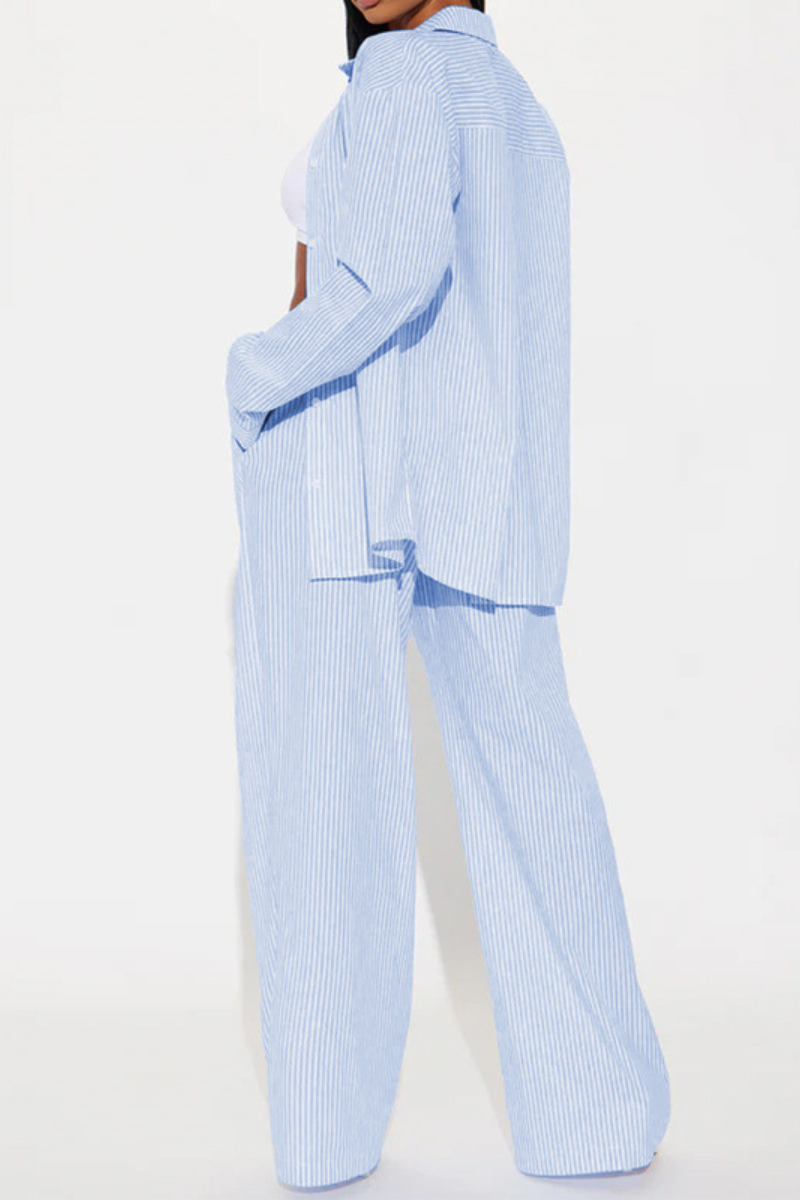 SÔL STUDIO | Gestreepte Comfortabele Tweedelige Set