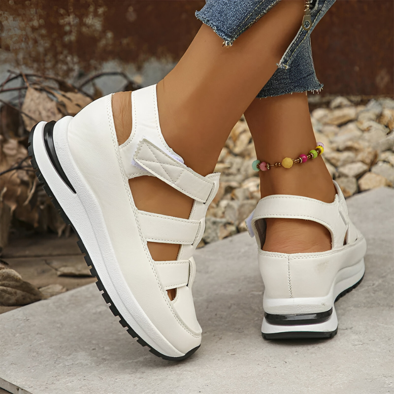 Sigrid™ | Stilvolle orthopädische Sandalen mit Klettverschluss