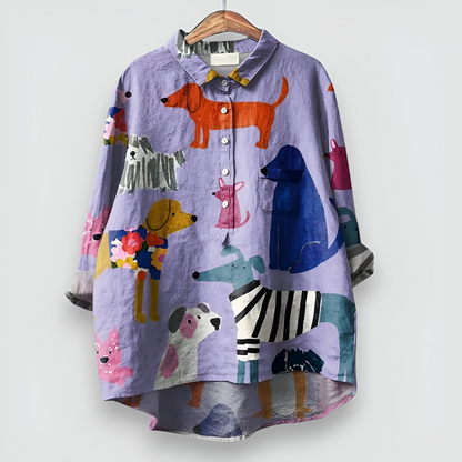 Evrim™ | Stylische bedruckte Bluse