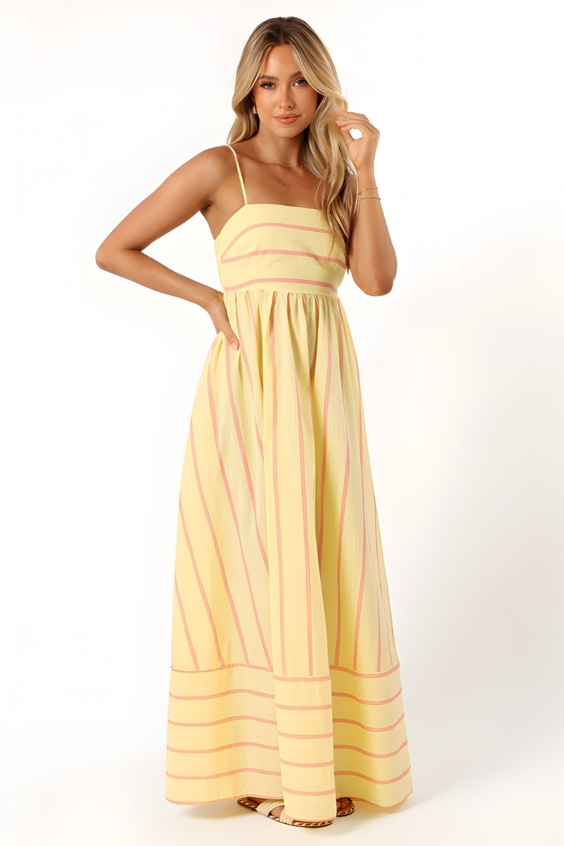 CLAIRELIA Luxe Maxi Jurk – Elegantie in elke stap