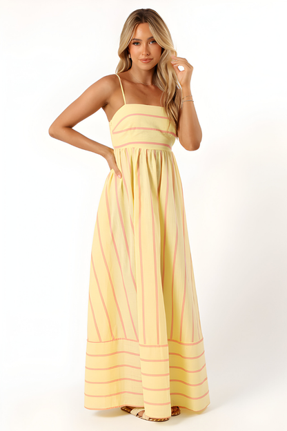 CLAIRELIA Luxe Maxi Jurk – Elegantie in elke stap