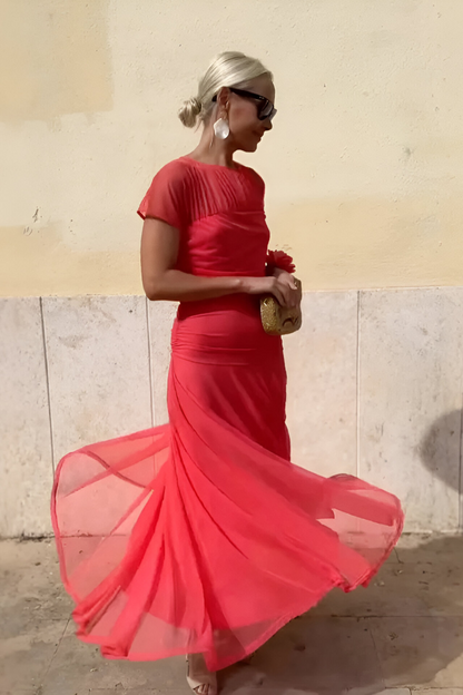 CLAIRELIA Elegante & Verfijnde Maxi Jurk – Romantisch & Veelzijdig