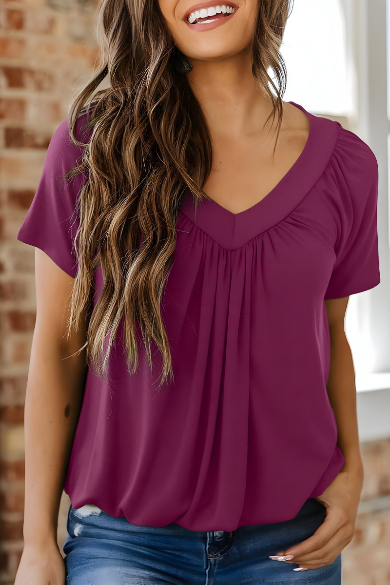 Nuvia RELAXTEE – T-shirt met ronde hals en vrouwelijke fit