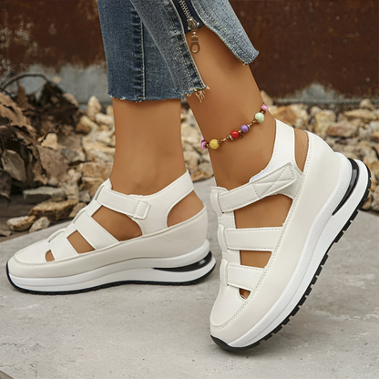 Sigrid™ | Stilvolle orthopädische Sandalen mit Klettverschluss
