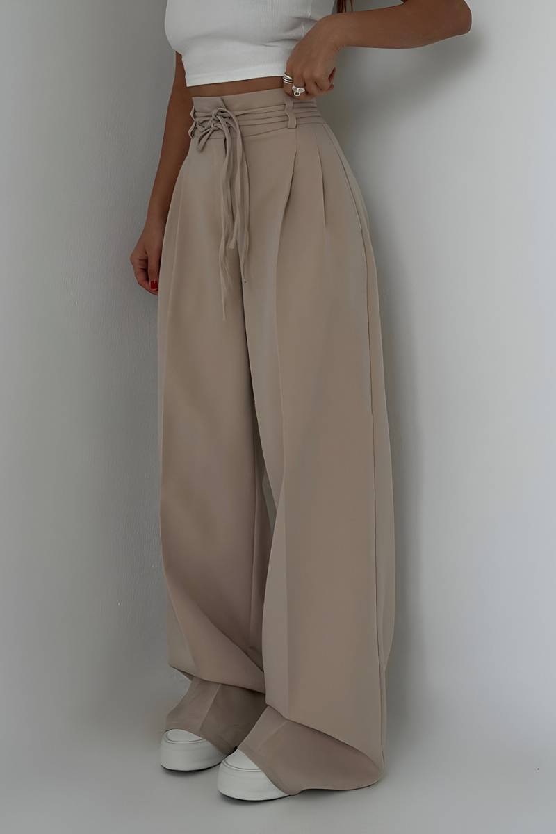 Hoge Taille Wijde Pijpen Broek