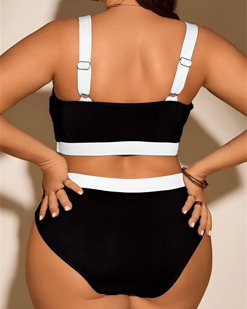 ZAYA Plus Size Stretchy Tummy Control Bikini – Lift & Shape Your Confidence