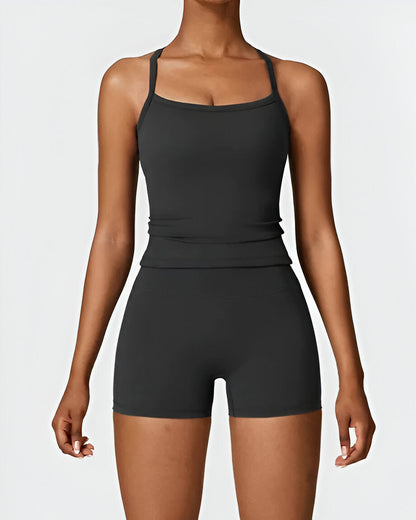ELIN | Naadloze Pasvorm Shorts & Tank Set – Comfort en Stijl in Één Set