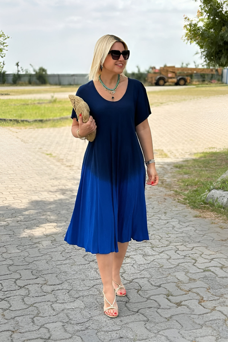 Weiches Ombre-Maxikleid