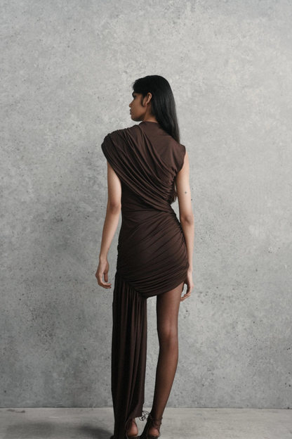 Jade™ | Luxuriöses asymmetrisches Kleid mit eleganter Drapierung