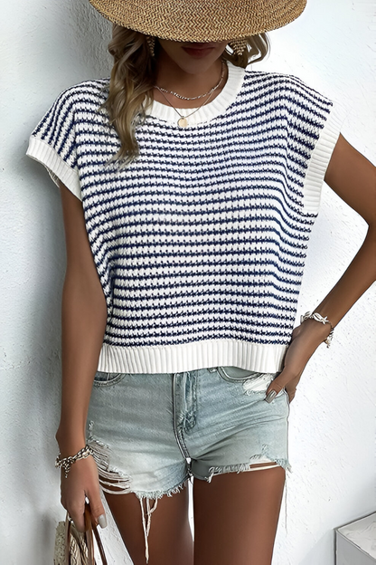 VIVEA KNIT SLEEVELESS – Gebreide Top