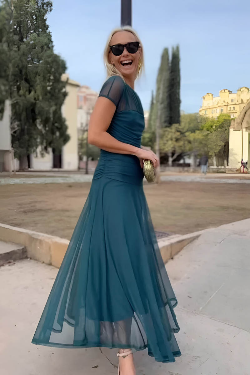 CLAIRELIA Elegante & Verfijnde Maxi Jurk – Romantisch & Veelzijdig