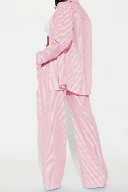 SÔL STUDIO | Gestreepte Comfortabele Tweedelige Set