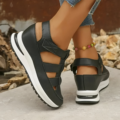 Sigrid™ | Stilvolle orthopädische Sandalen mit Klettverschluss