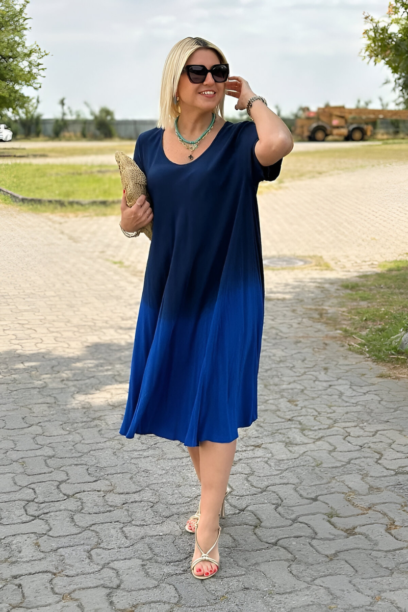 Weiches Ombre-Maxikleid