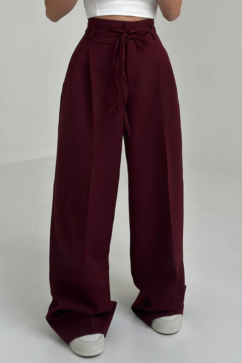 Hoge Taille Wijde Pijpen Broek