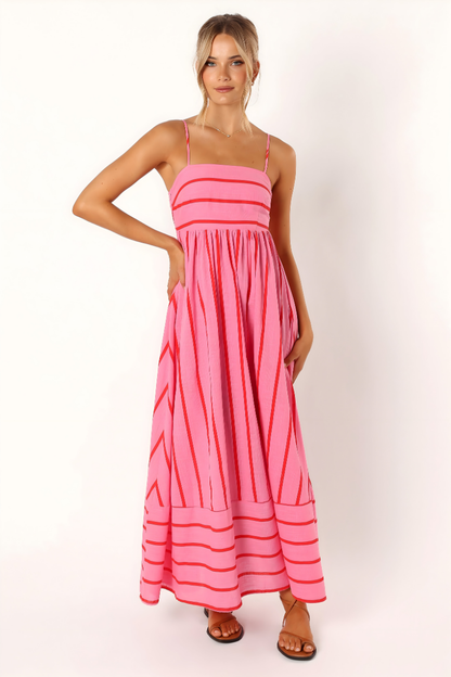 CLAIRELIA Luxe Maxi Jurk – Elegantie in elke stap