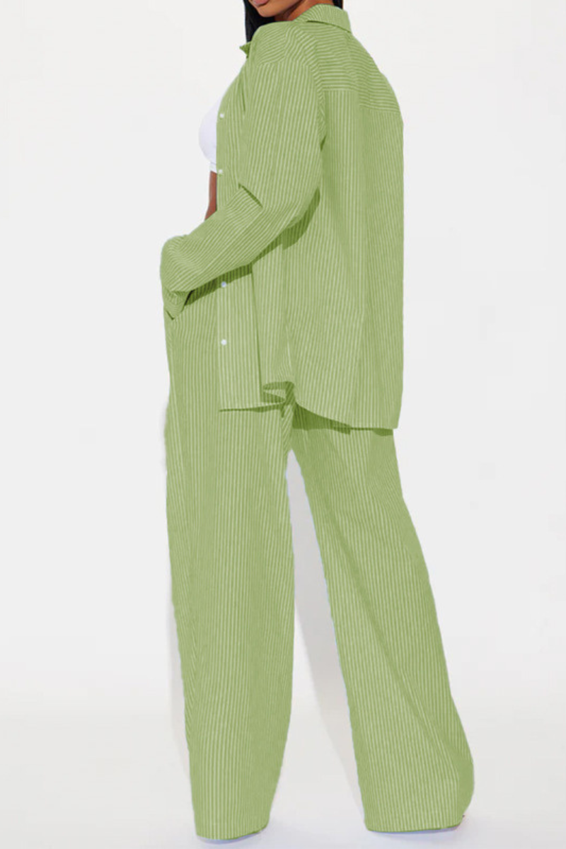 SÔL STUDIO | Gestreepte Comfortabele Tweedelige Set
