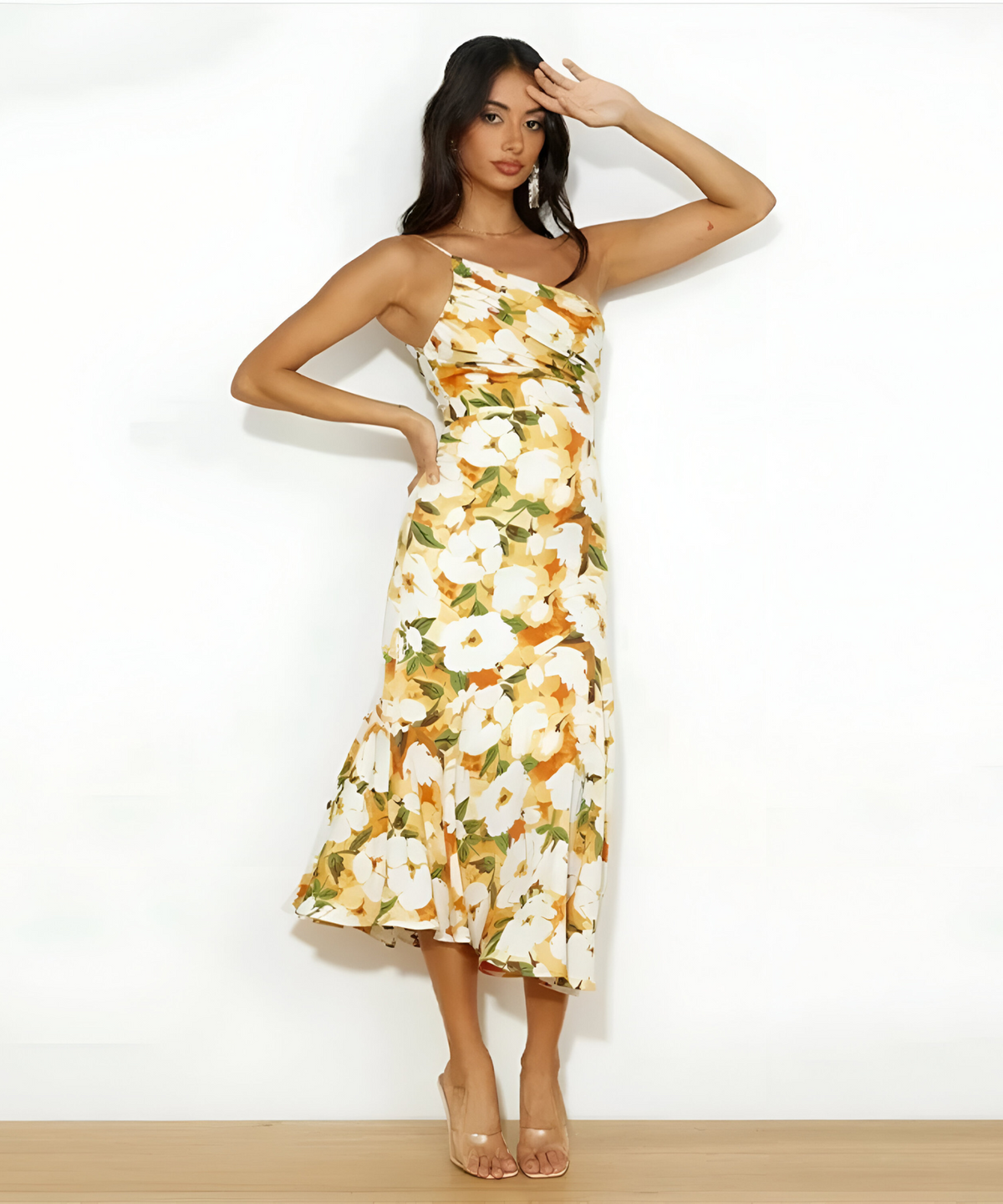 CLAIRELIA  | One-Shoulder Bloemenjurk
