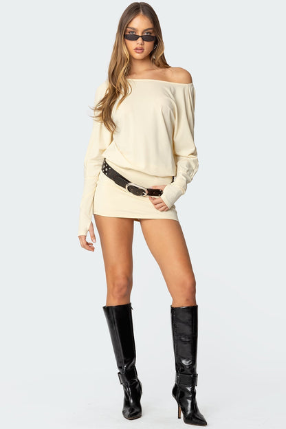 Schulterfreies Minikleid