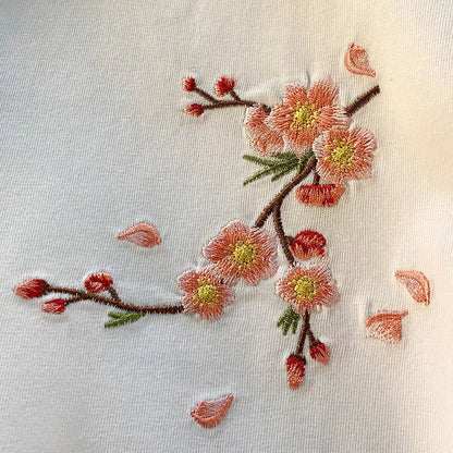 Sakura Embroidered Graphic Tee 🌸