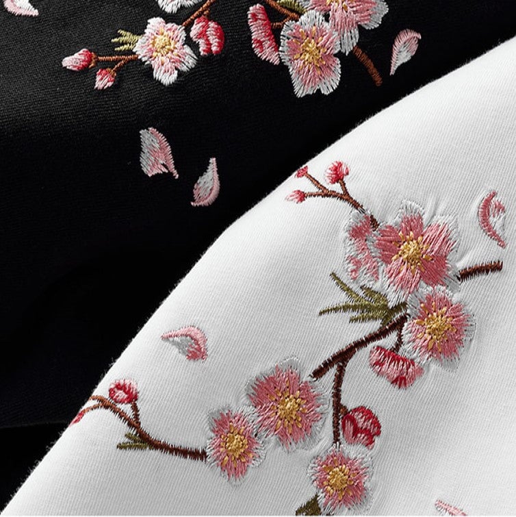 Sakura Embroidered Graphic Tee 🌸