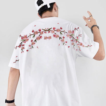 Sakura Embroidered Graphic Tee 🌸