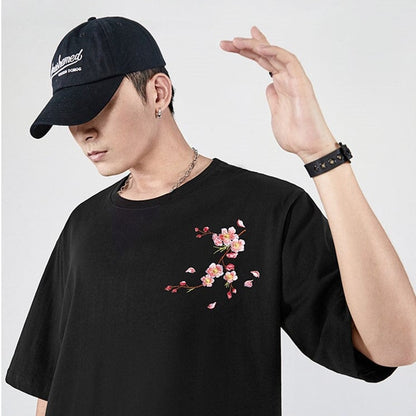 Sakura Embroidered Graphic Tee 🌸