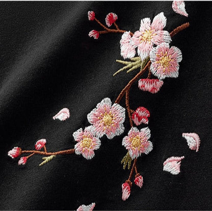 Sakura Embroidered Graphic Tee 🌸