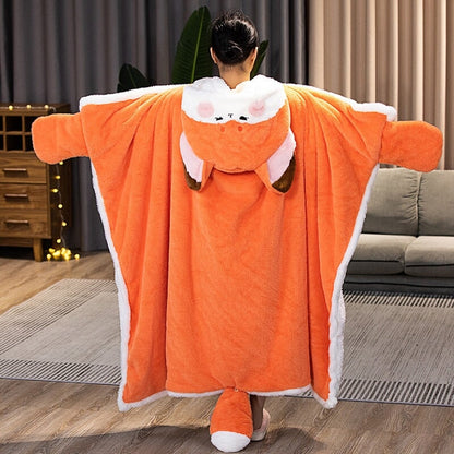 🦊 COZY FOX BLANKET HOODIE