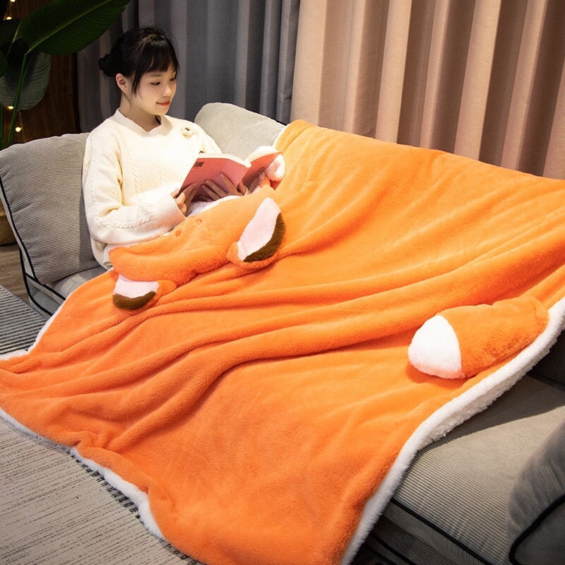 🦊 COZY FOX BLANKET HOODIE