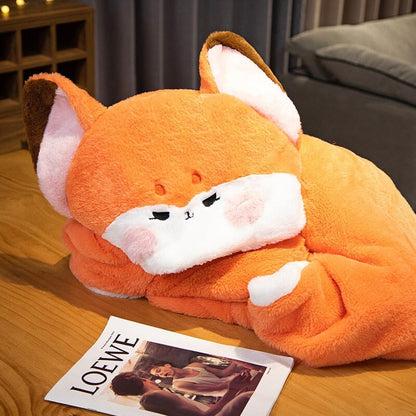 🦊 COZY FOX BLANKET HOODIE
