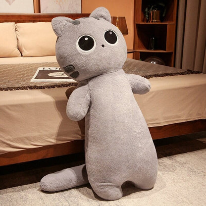 Long Cuddle Cat Plushie 🐱🤍